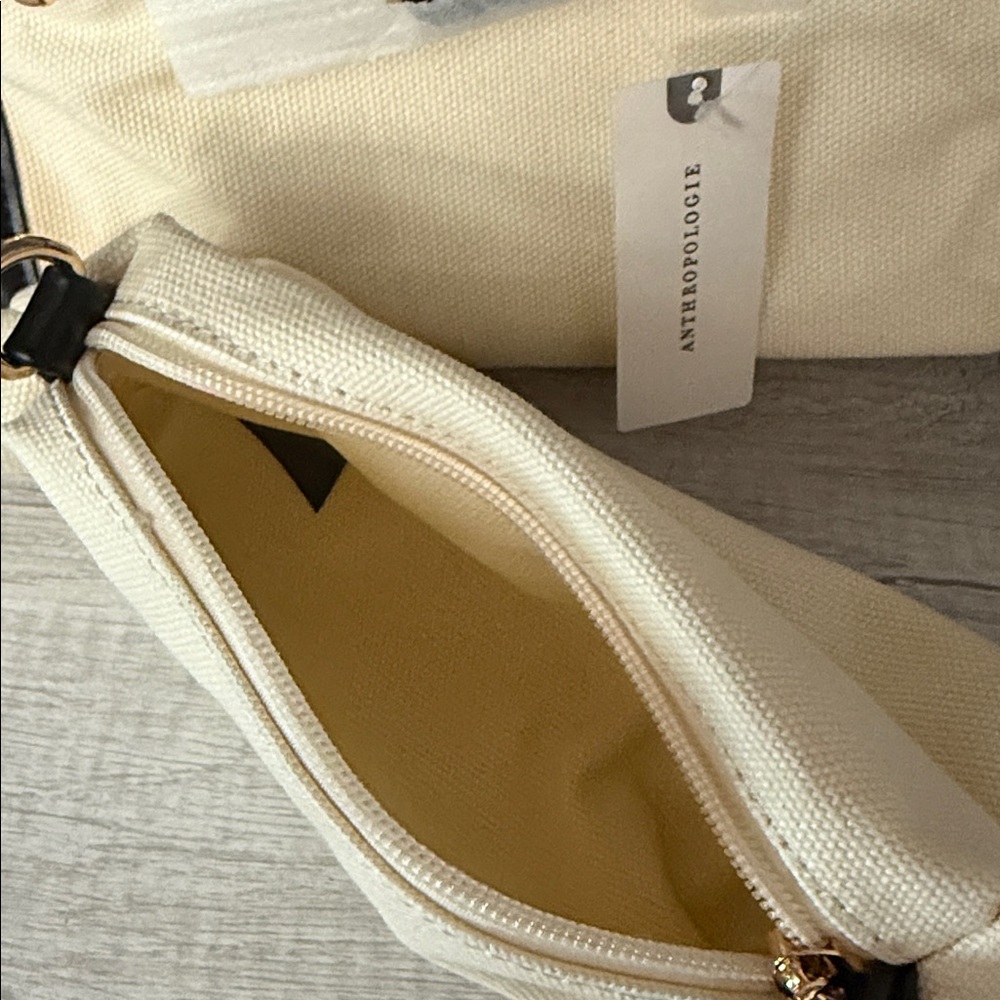 Anthropologie Black and Cream Crossbody Bag NWT - Picture 11 of 11